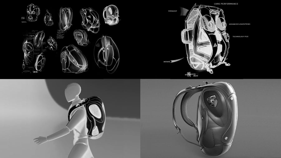 Gravity Sketch KeyShot Backpack Design Challenge