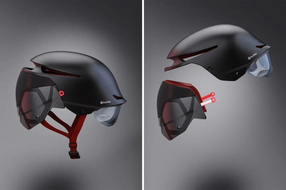 'Two-part helmet that can be safely removed by EMTs’ declared winner of the YD x KeyShot Design Challenge