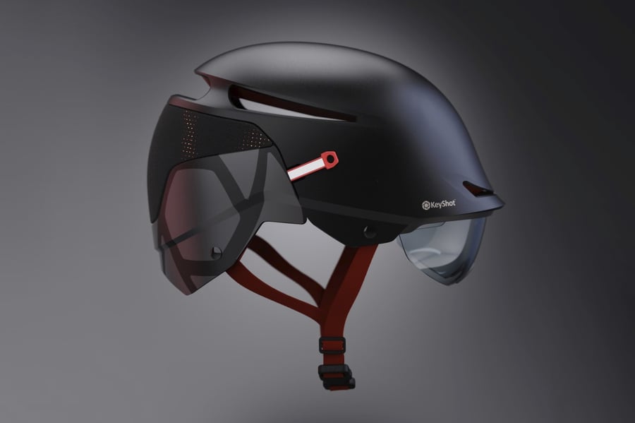 Envoy Helmet KeyShot Re-Design by Jonathan Hatch